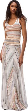 Missoni Striped Pleated Wrap Skirt