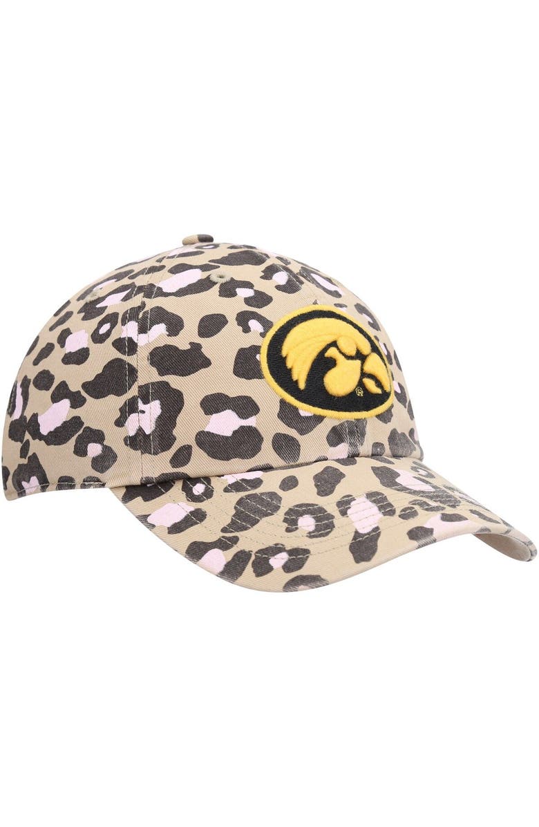 '47 Women's '47 Khaki Iowa Hawkeyes Bagheera Clean Up Adjustable Hat, Alternate, color,