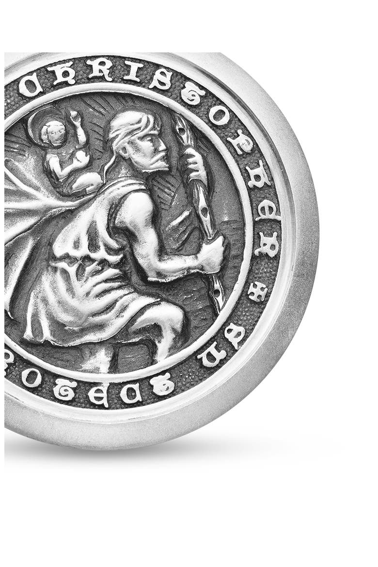 St. Christopher Amulet, Alternate, color, SILVER