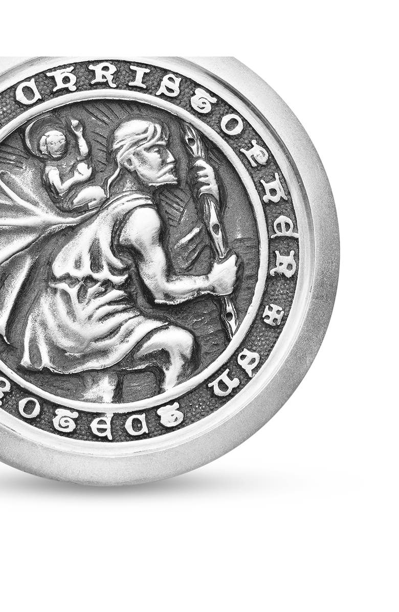 David Yurman St. Christopher Amulet, Alternate, color, Silver