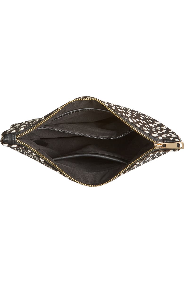 Sole Society 'Dolce' Genuine Calf Hair Clutch, Alternate, color,