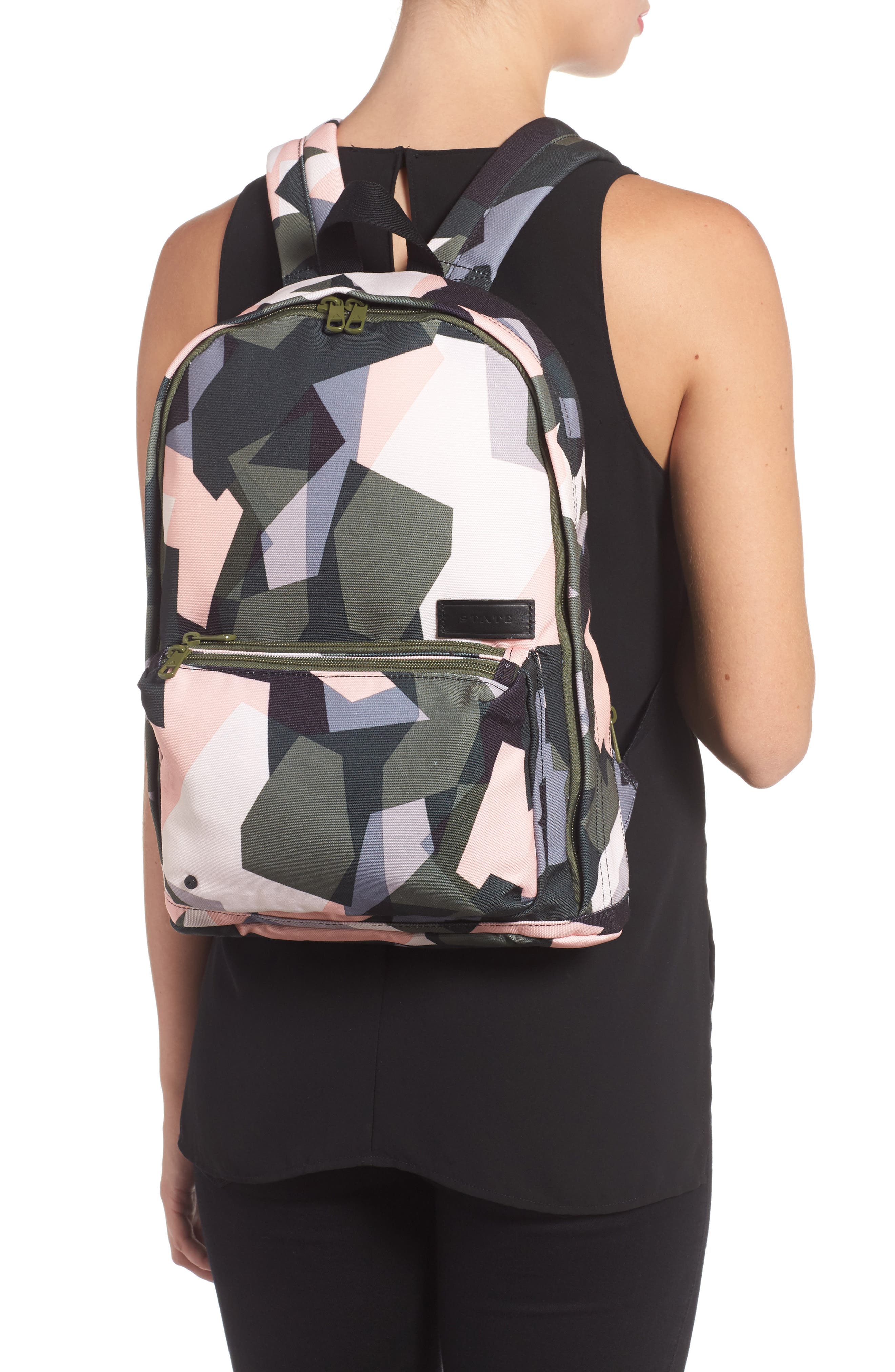 Kensington Slim Lorimer Backpack, Alternate, color, ABSTRACT CAMO