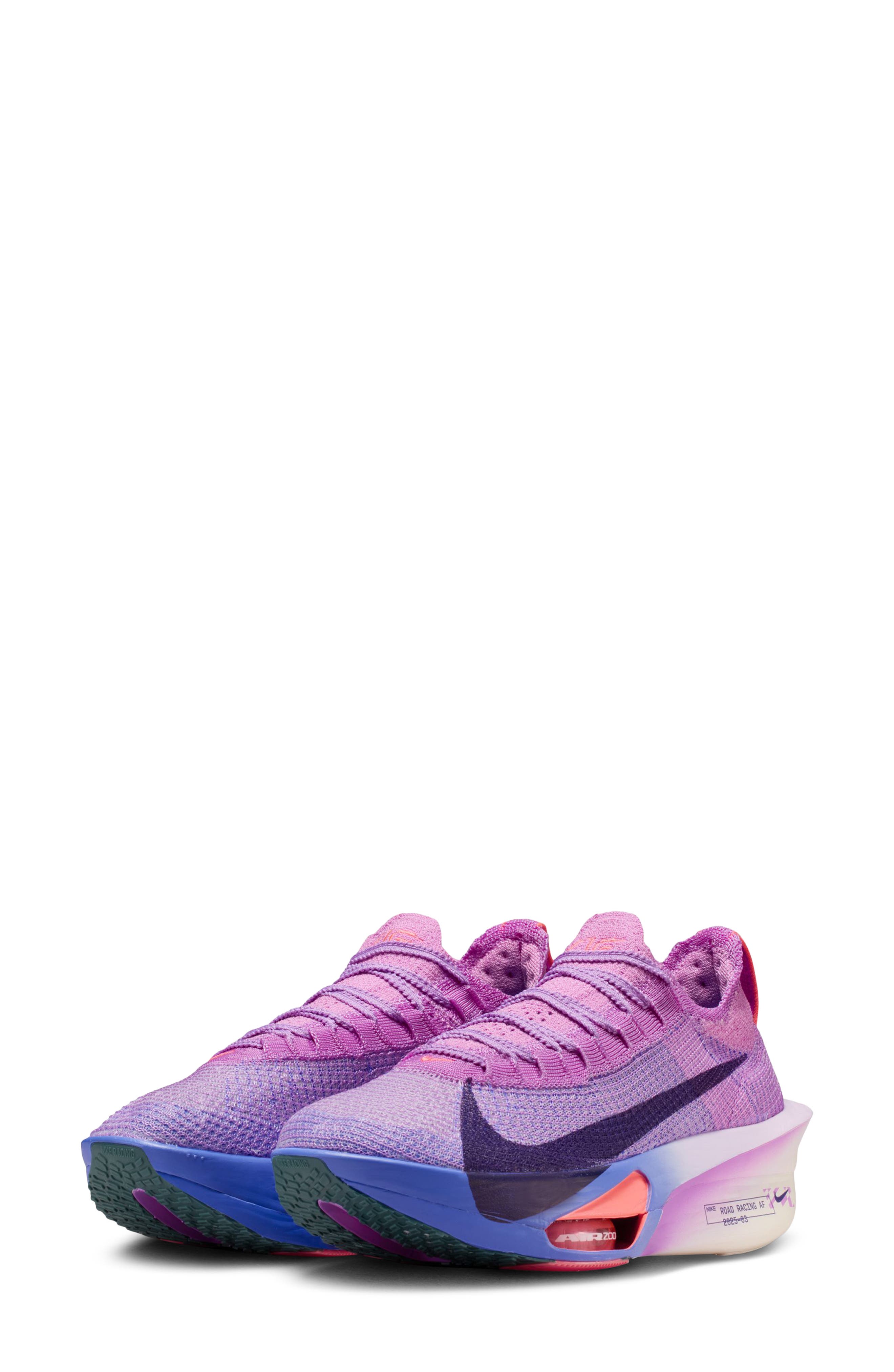 Nike Alphafly 3 Racing Shoe, Main, color, 500 Fsglow/Prpldy