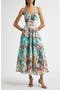 Crystal Embellished Linen Maxi Dress