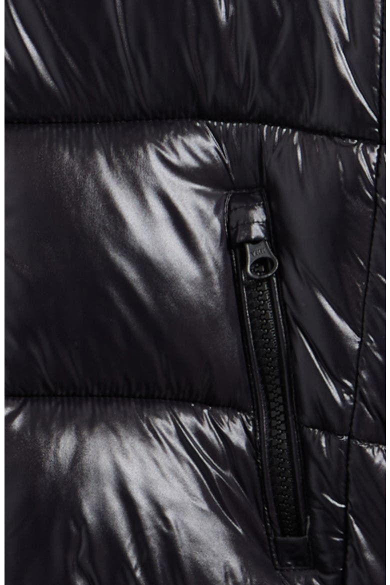 Kids' Artie Water Resistant Quilted Puffer Jacket, Alternate, color, BLACK