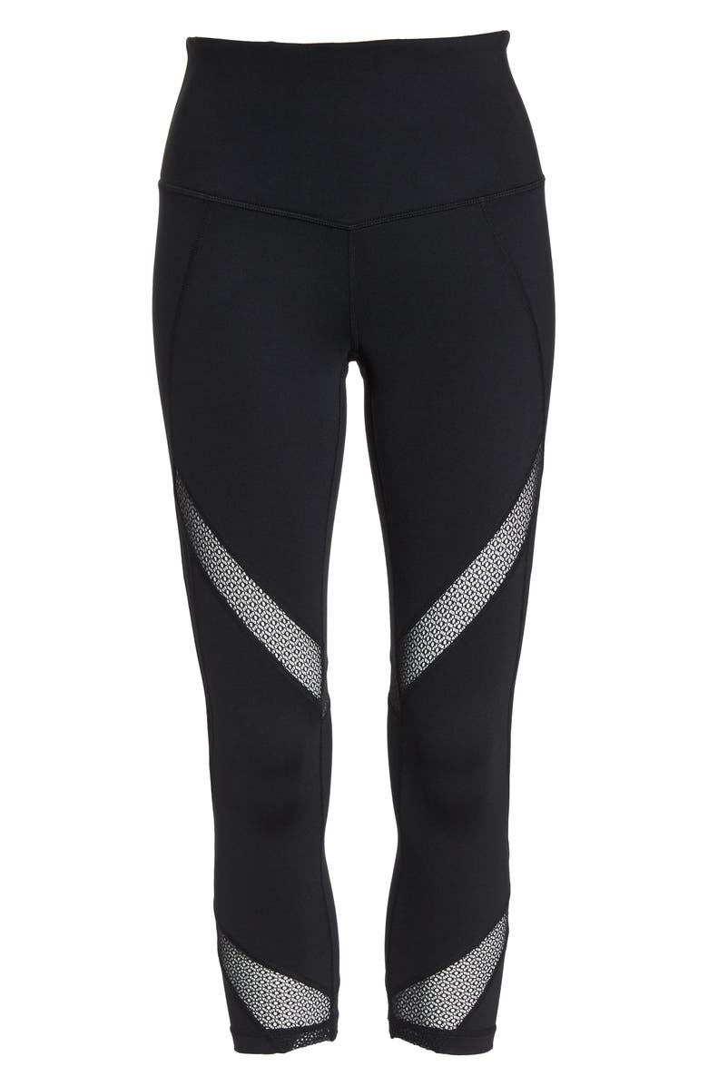 Zella Moroccan High Waist Crop Leggings, Alternate, color, 