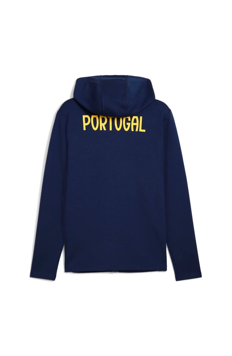 PUMA Men's Puma Navy Portugal National Team Casuals Full-Zip Hoodie, Alternate, color,