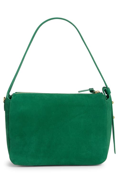 Clare V . Fleurine Leather Shoulder Bag In Green