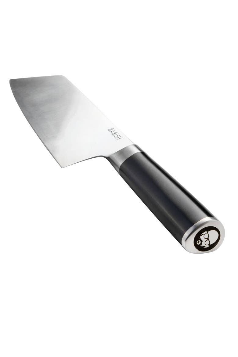 7.5 Inch Stainless Steel Full Tang Clef Knife in Black, Alternate, color, Black