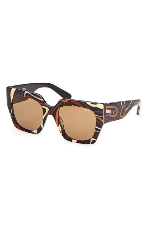 52mm Geometric Sunglasses