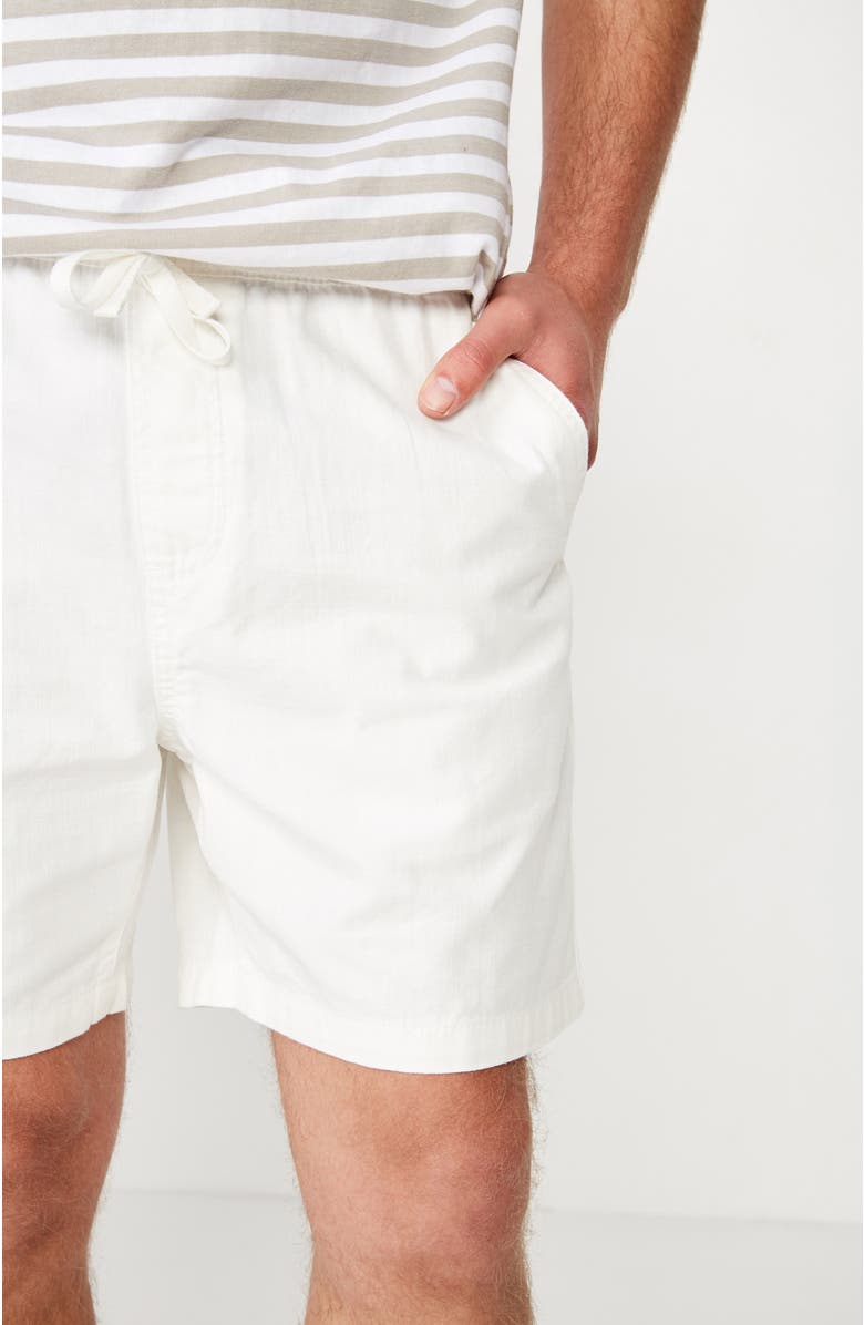 Cotton On Men's Easy Short, Alternate, color, White Texture