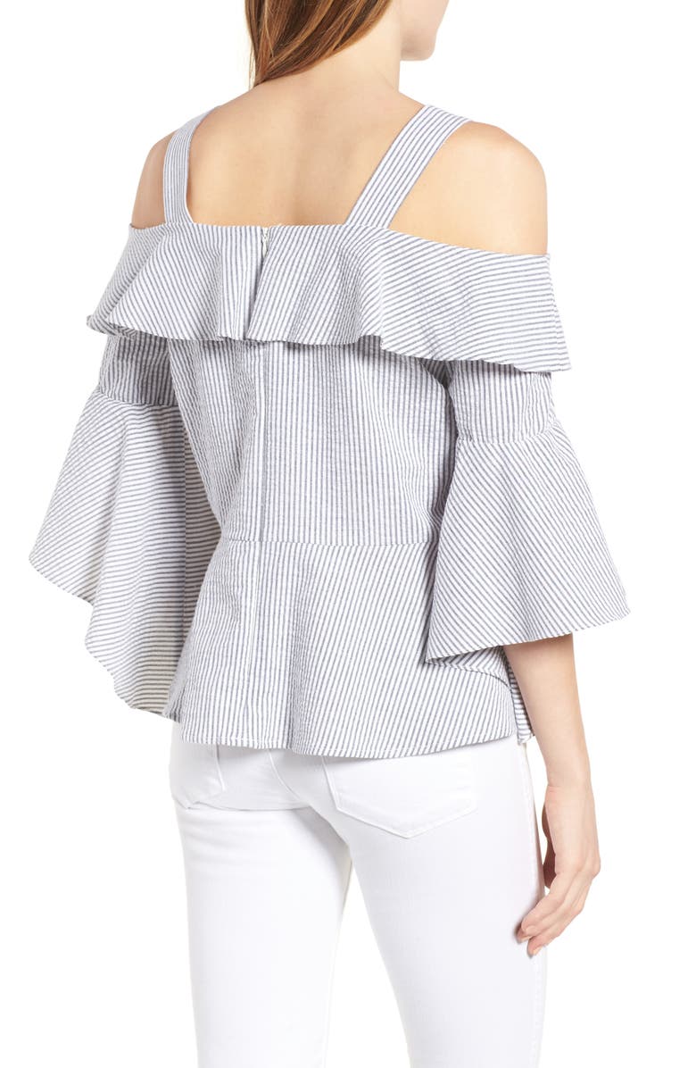 Halogen<sup>®</sup> Off the Shoulder Peplum Top, Alternate, color, 
