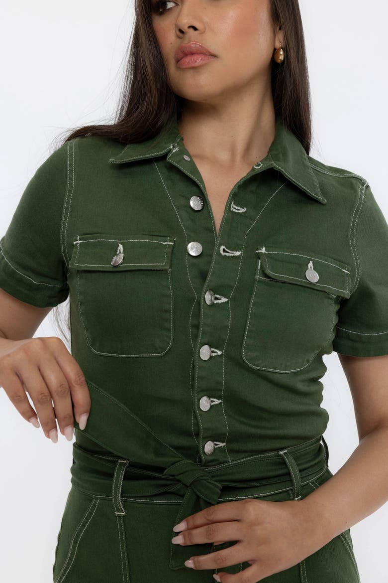The Saint Germain Jumpsuit, Alternate, color, Emerald