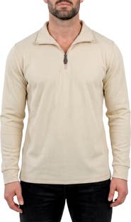 Maceoo Cotton Quarter Zip Sweater