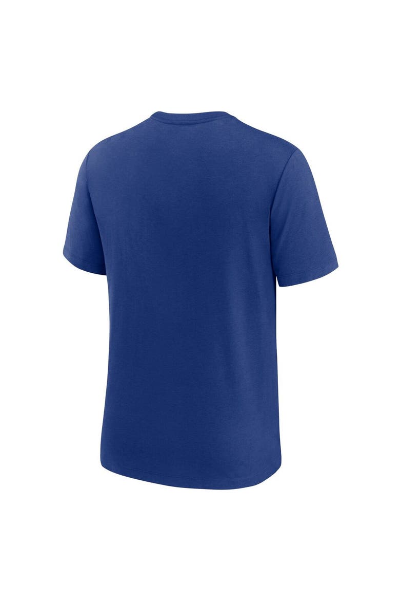 Men's Nike  Royal Chicago Cubs Rewind Retro Tri-Blend T-Shirt, Alternate, color, Royal