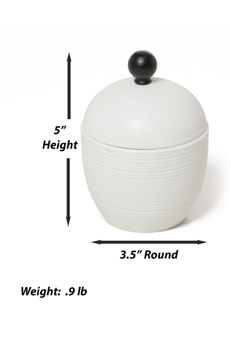 Dubai Black Trim Canister, Alternate, color, WHITE