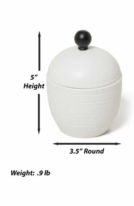 ROSELLI TRADING COMPANY Dubai Black Trim Canister