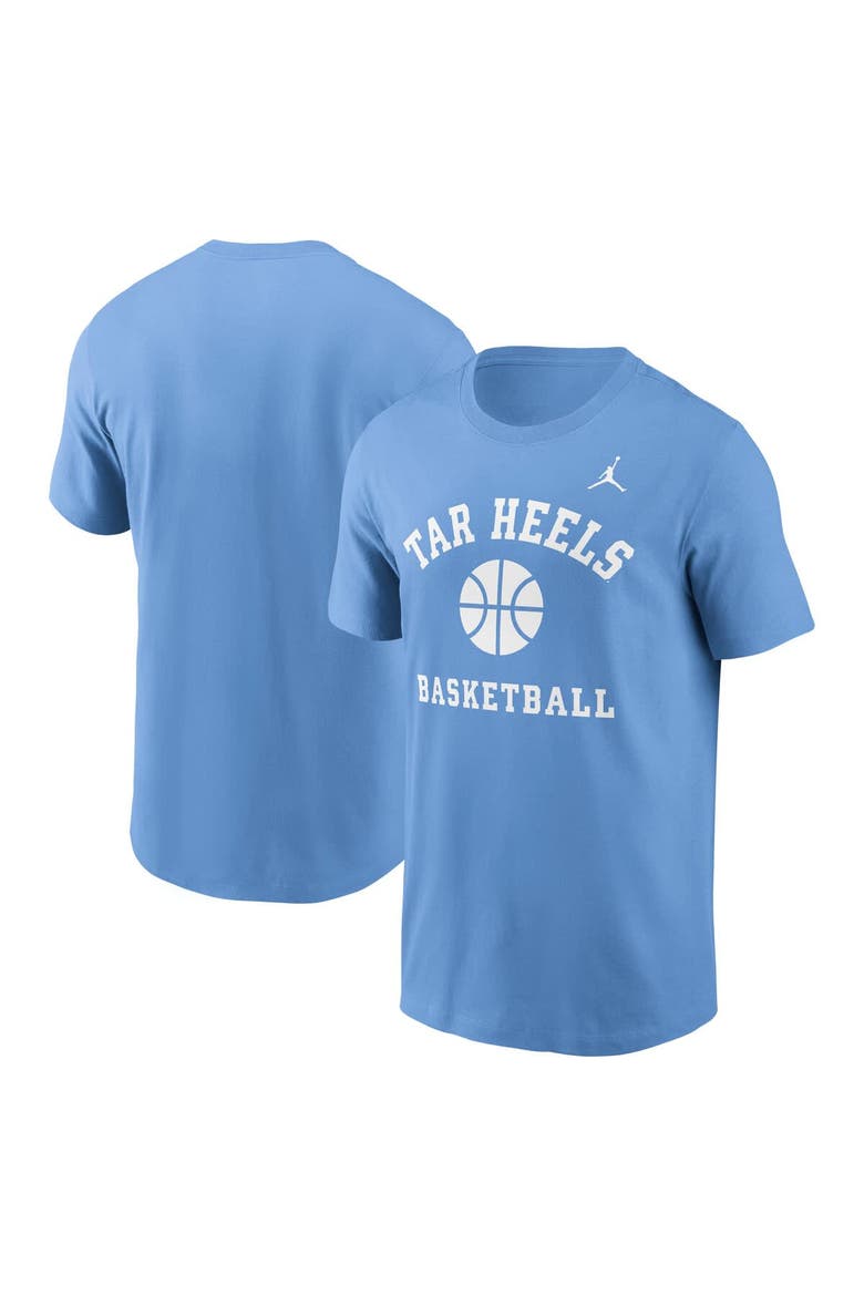 Men's Jordan Brand Carolina Blue North Carolina Tar Heels Basketball Icon T-Shirt, Main, color, Light Blue