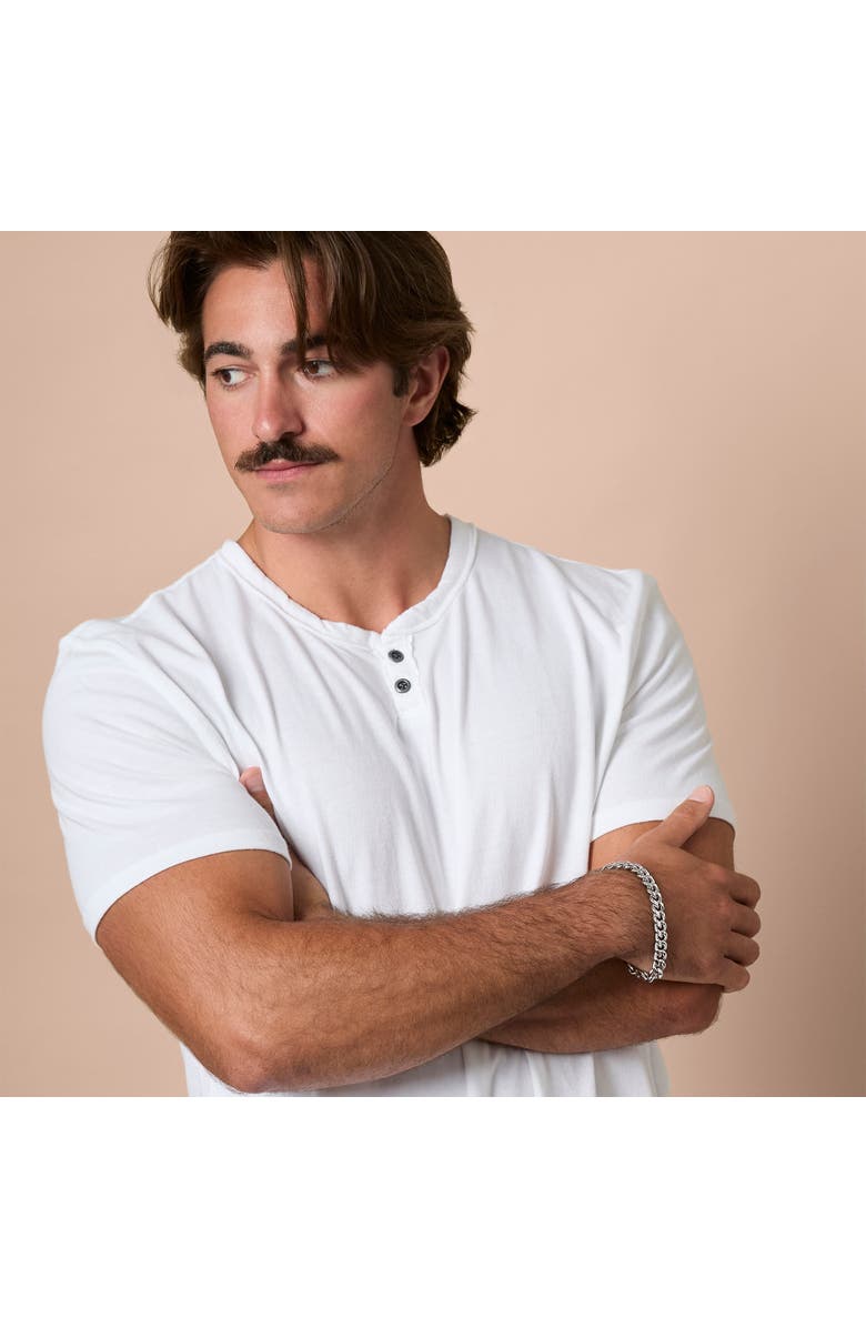 Lucky Brand Silver-Tone Curb Chain Bracelet, Alternate, color, Silver