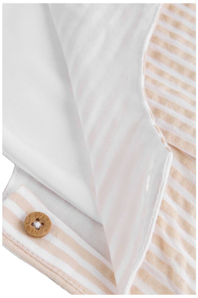 Seersucker Cotton Overalls & T-Shirt Set, Alternate, color, NEUTRAL