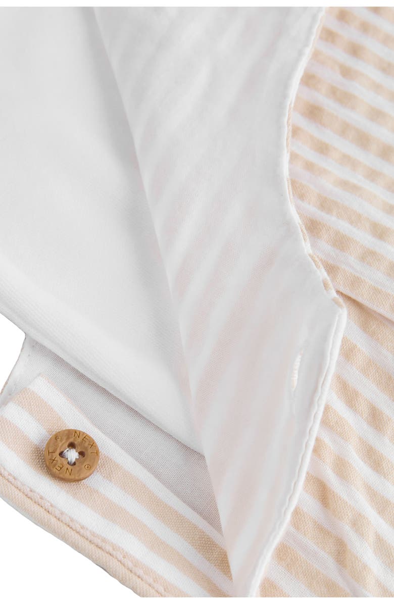 NEXT Seersucker Cotton Overalls & T-Shirt Set, Alternate, color, Neutral