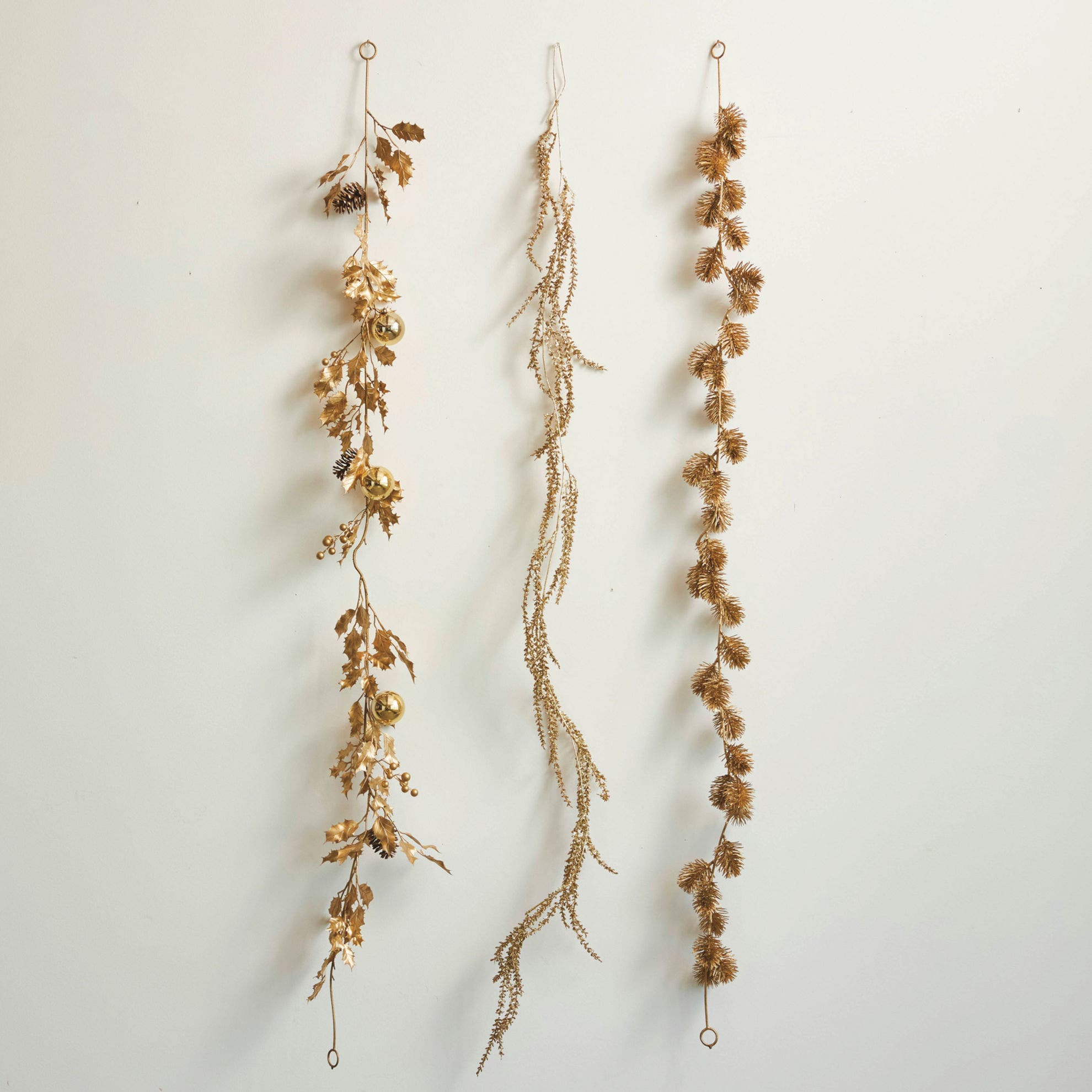 Olive Grove Faux Leaf Garland, Gold Color | Nordstrom