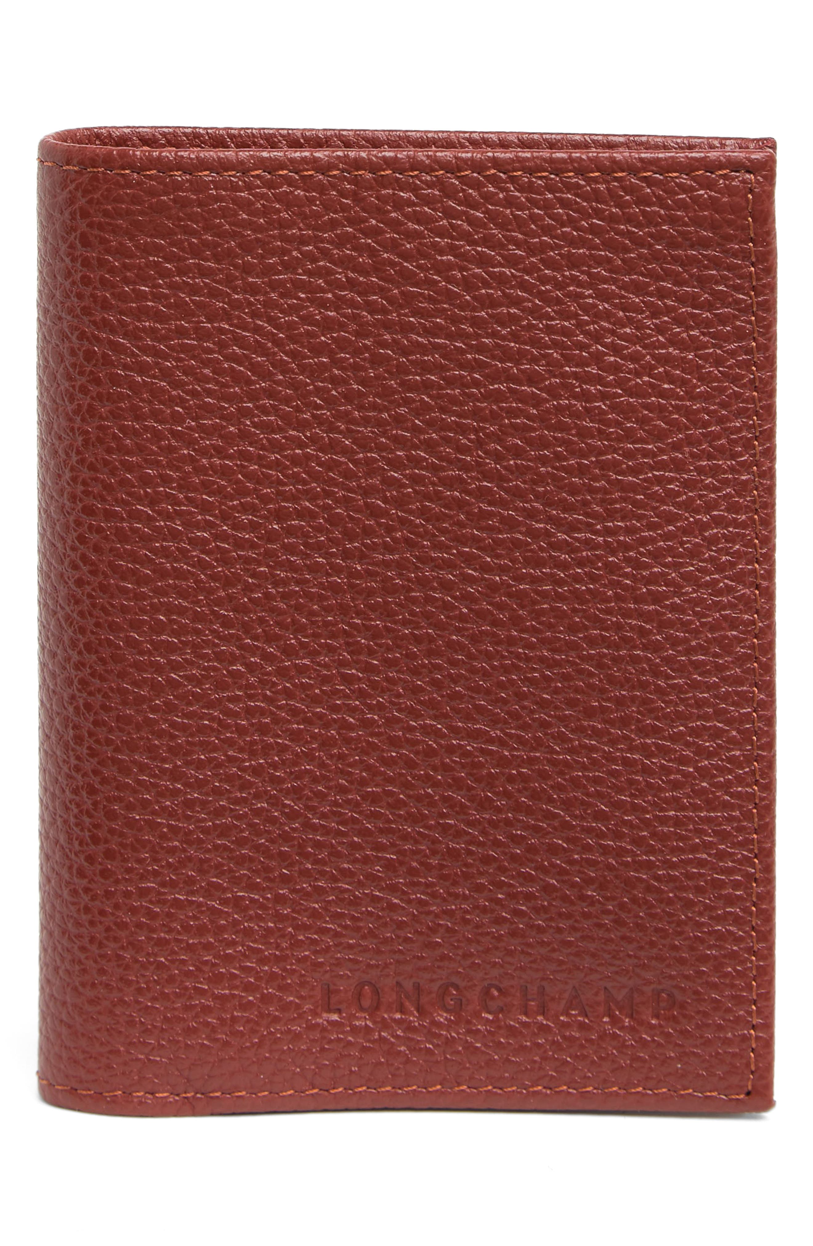 Longchamp Le Foulonne Card Holder, Main, color, 