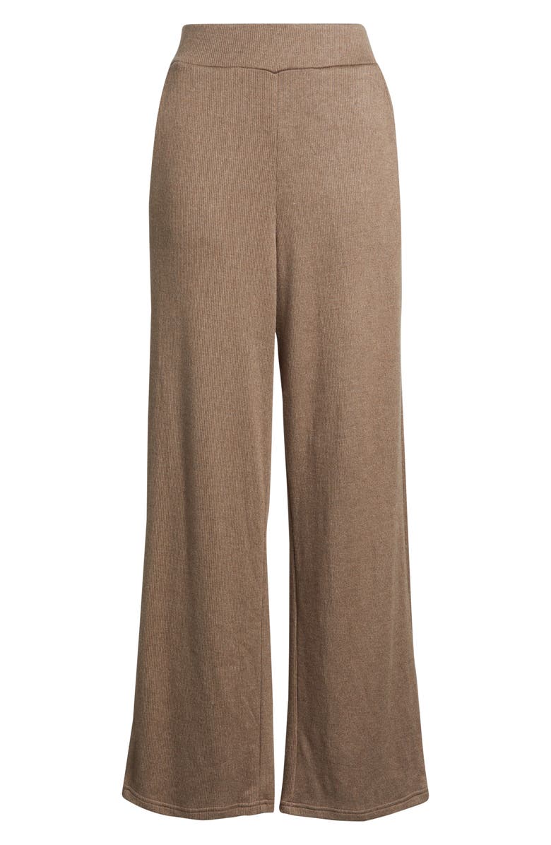 Rails Ellery Rib Wide Leg Pants, Alternate, color, Heather Latte