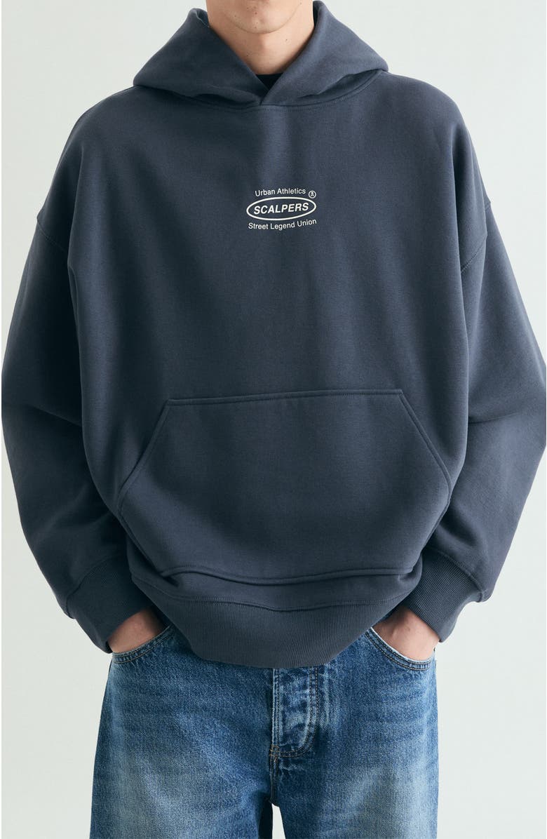 Scalpers Oversized Hoodie, Main, color, Darknavy