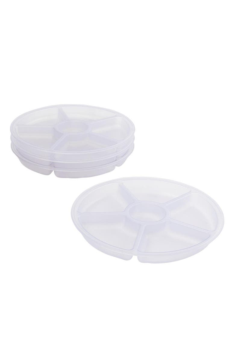 Loose Parts Sorting Trays - Set of 4 - Clear, Main, color, Clear