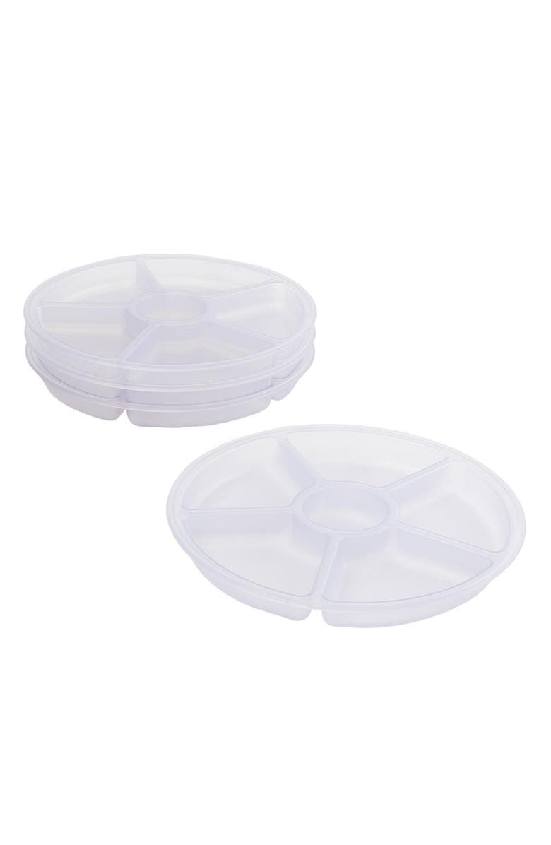 Kaplan Early Learning Company Loose Parts Sorting Trays - Set of 4 - Clear, Main, color, Clear
