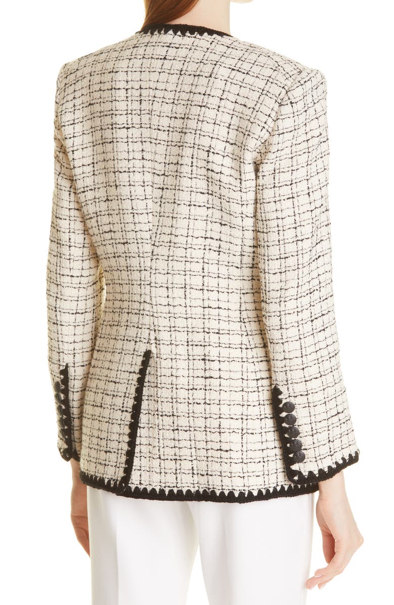 Veronica Beard Albia Tweed Dickey Jacket, Alternate, color,
