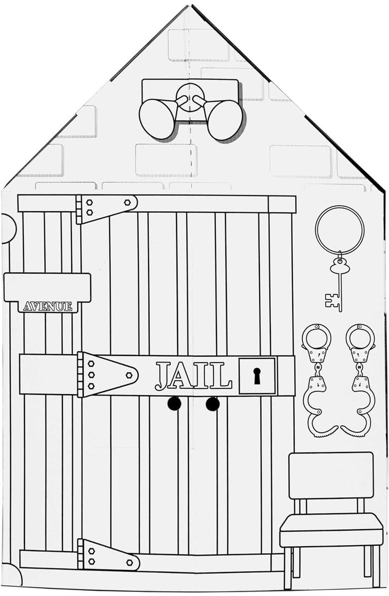 Easy Playhouse Police And Fire Station Kids Art & Craft, Alternate, color, Multicolored