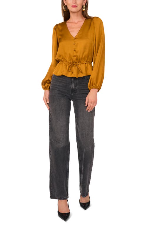 1.state V Neck Peplum Top In Cathay Spice