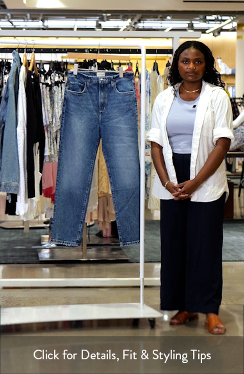 The Valentina Super High Waist Ankle Straight Leg Jeans, sales video thumbnail