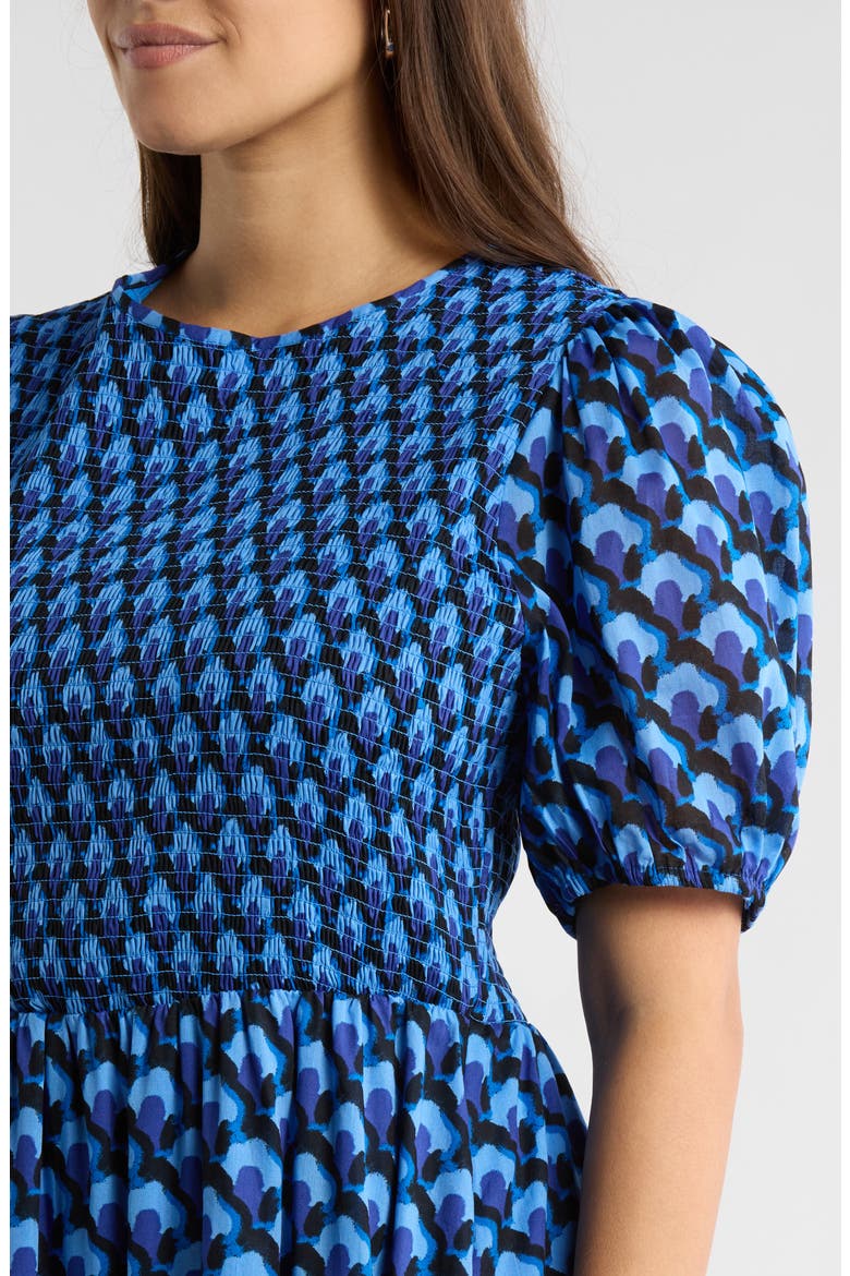 Bali Town Aruba Smocked Dress, Alternate, color, BLUE-NAVY