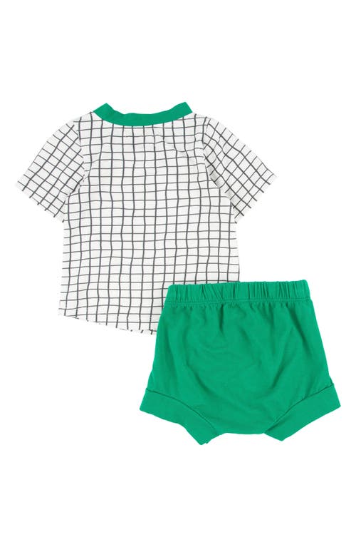 Miki Miette Christopher Stripe Cotton Graphic T-shirt & Shorts Set In Badminton