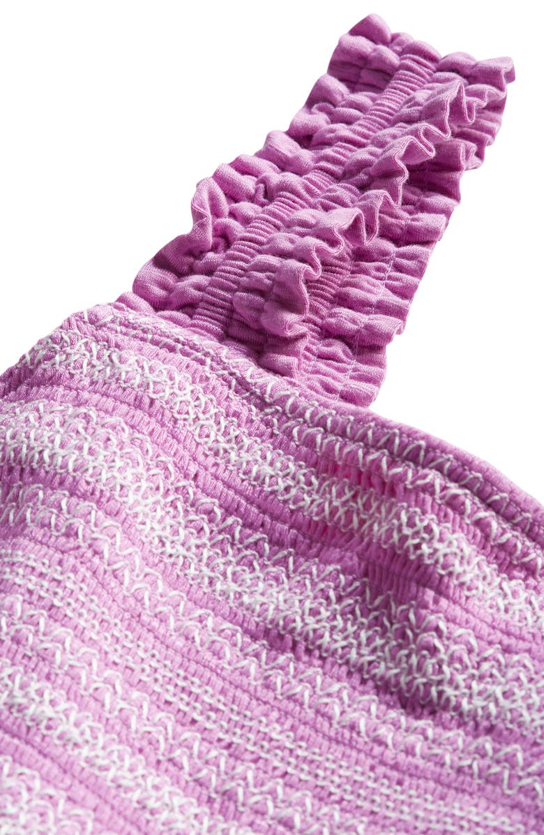 City Chic Danni Embroidered Peplum Tank, Alternate, color, Violet