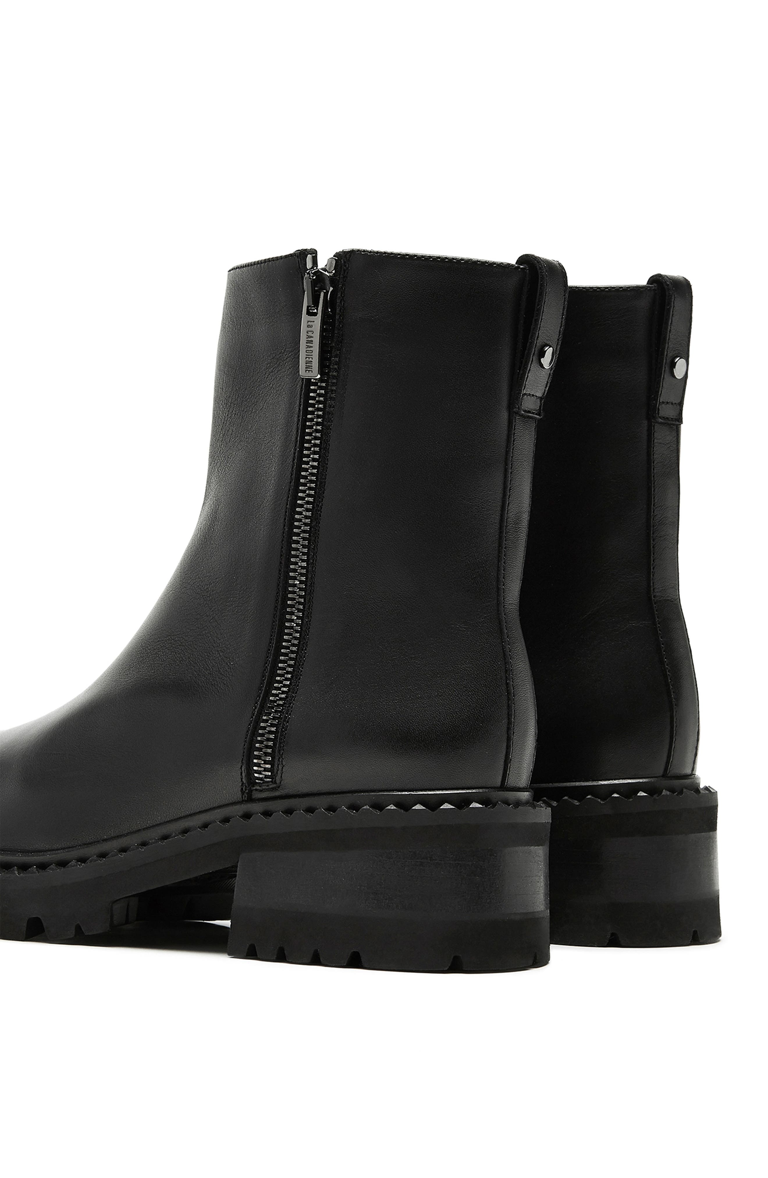 La Canadienne Crew City Dry<sup>™</sup> Waterproof Moto Boot, Alternate, color, Black Leather