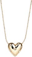 BaubleBar Meant To Glow Heart Pendant Necklace