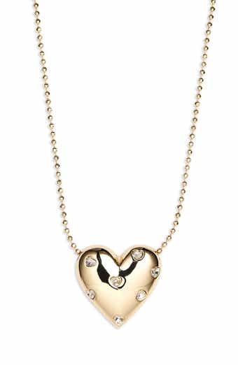 BaubleBar Meant To Glow Heart Pendant Necklace