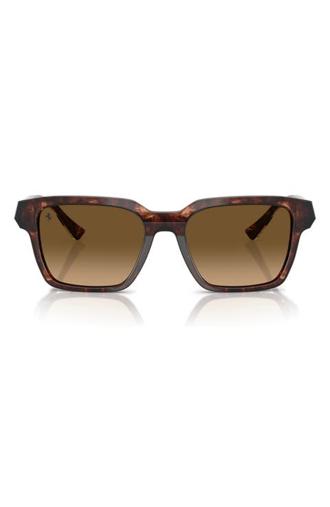 55mm Polarized Square Sunglasses