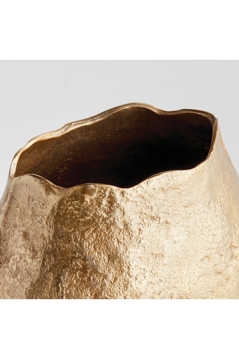 Harlin Short Vase, Alternate, color, Gold