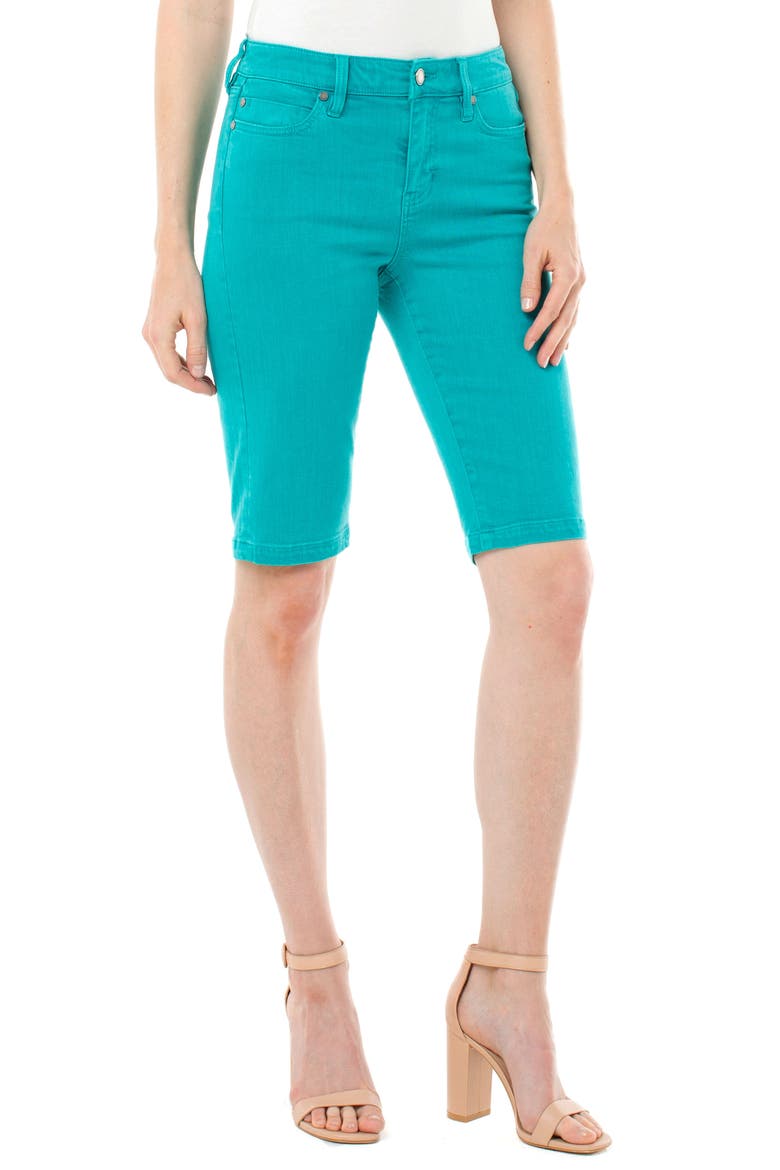 Cruiser Denim Shorts, Main, color, TURQUOISE