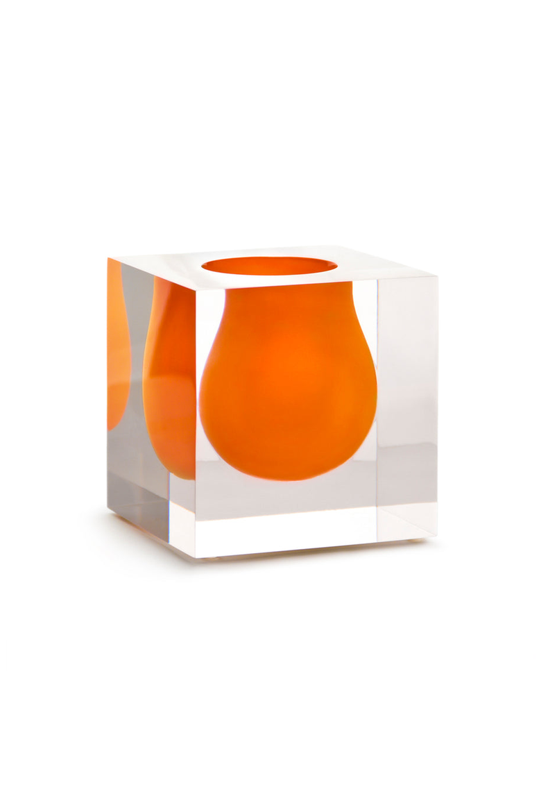 Bel Air Mini Scoop Vase, Main, color, Orange