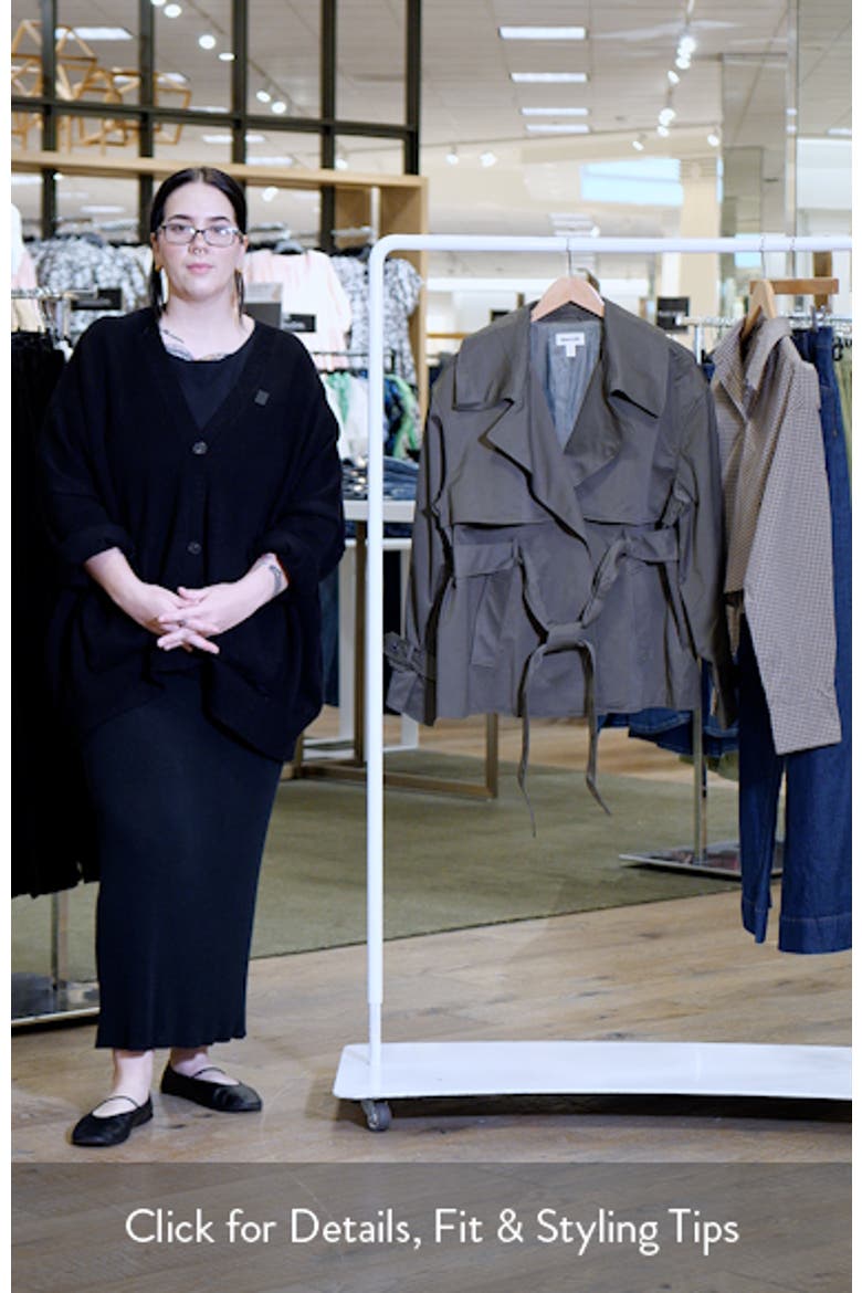 Exaggerated Crop Trench Coat video