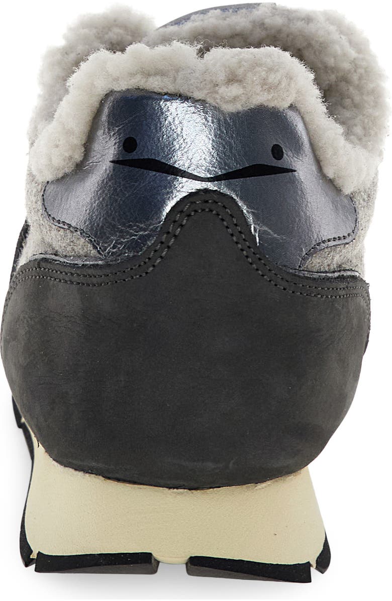 Voile Blanche Julia Genuine Shearling Sneaker, Alternate, color, Grey