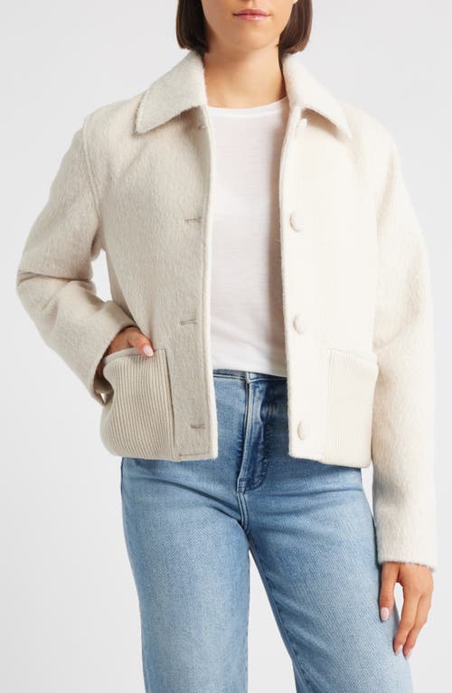 Bernardo Brushed Short Jacket In Gray