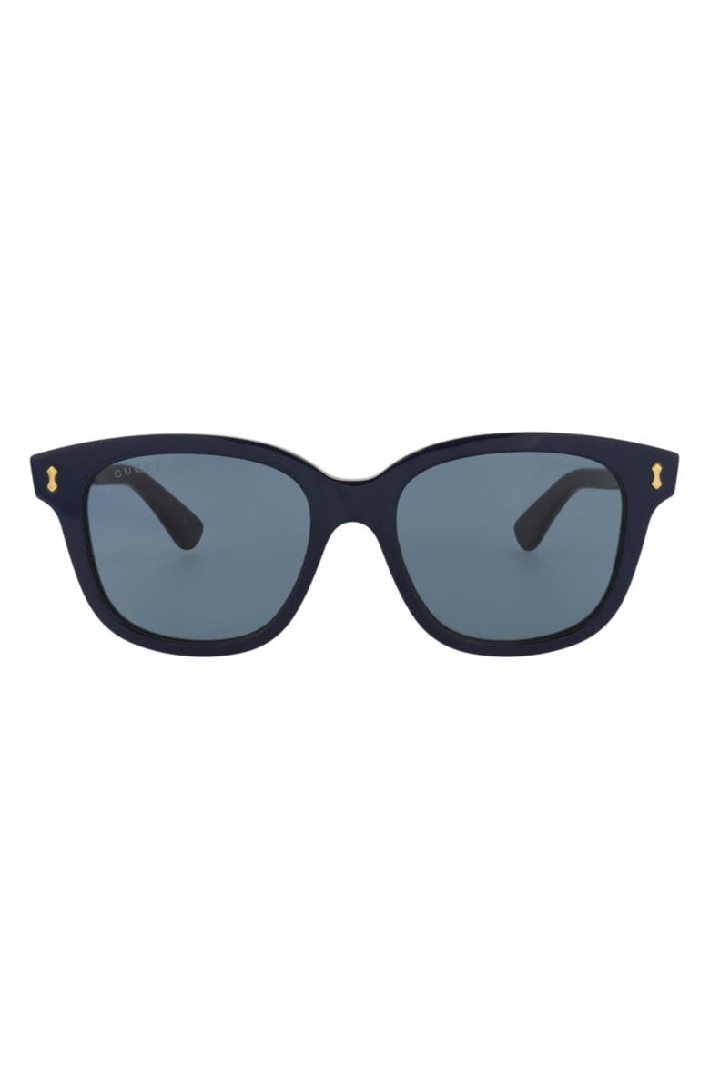 Gucci Square Sunglasses, Main, color, Blue Blue Blue
