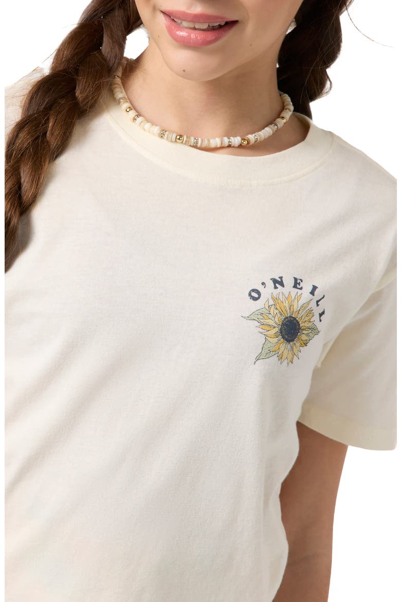 Kids' Girls Scenic Dreamz Cotton Graphic T-Shirt, Alternate, color, WINTER WHITE